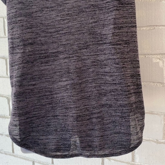 Juicy Couture Gray Short Sleeve Tie Front Blouse - Picture 4 of 5